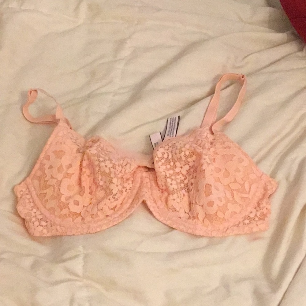 VICTORIA’S SECRET orange unlined Demi bra